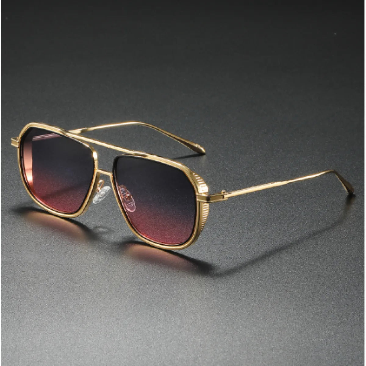 Trendy retro square sunglasses for women