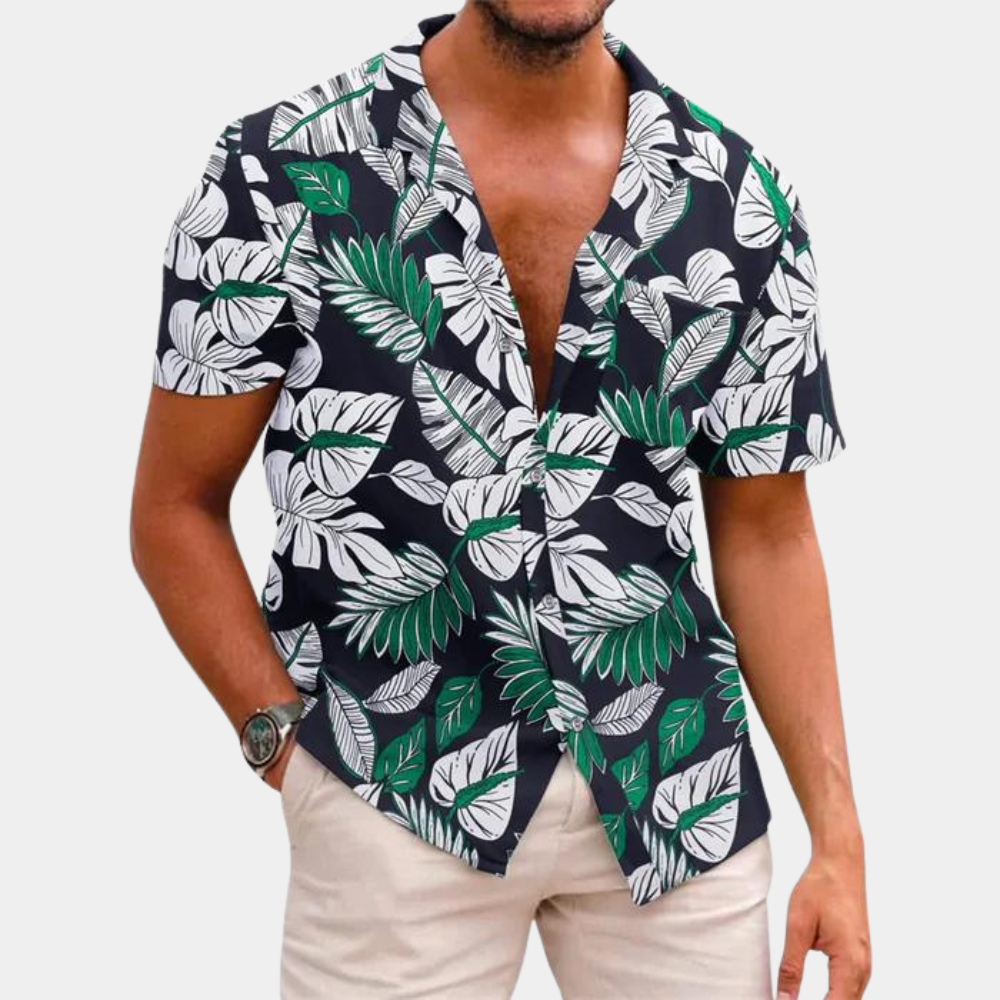 Lightweight floral shirt for men