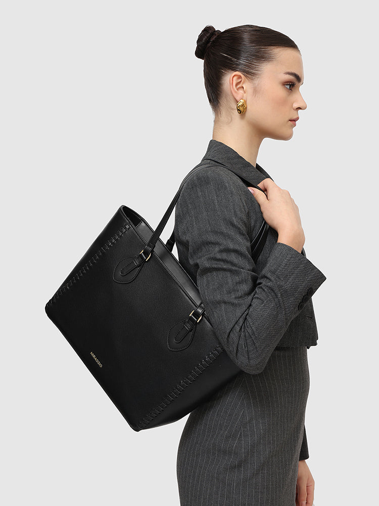 Elegant structured tote bag for women
