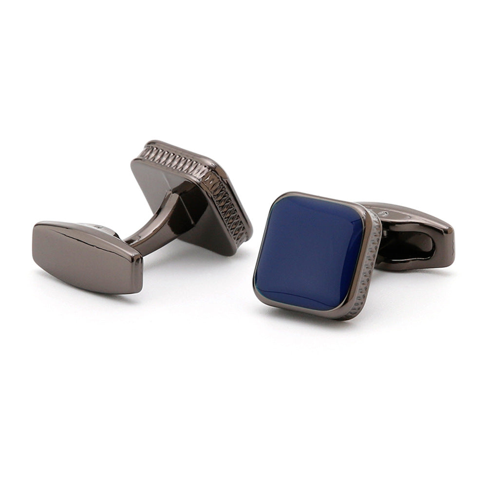 Modern square cufflinks for men