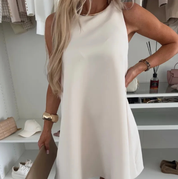 Lady Temperament Sleeveless Mini Dress