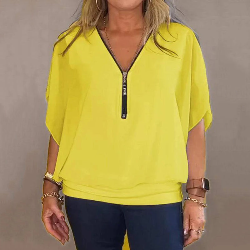 Women's Casual Zipper Top