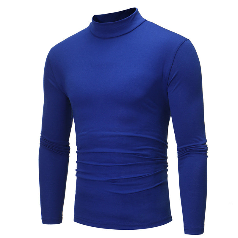 Slim-Fit Langarm-Top mit hohem Ausschnitt für Herren