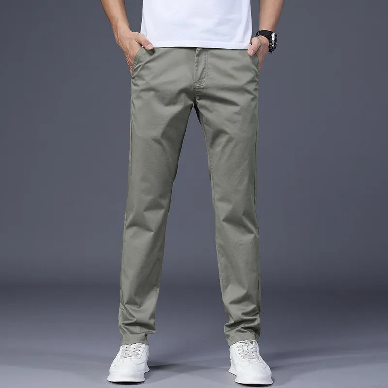 Quick-drying ice silk casual pants for men