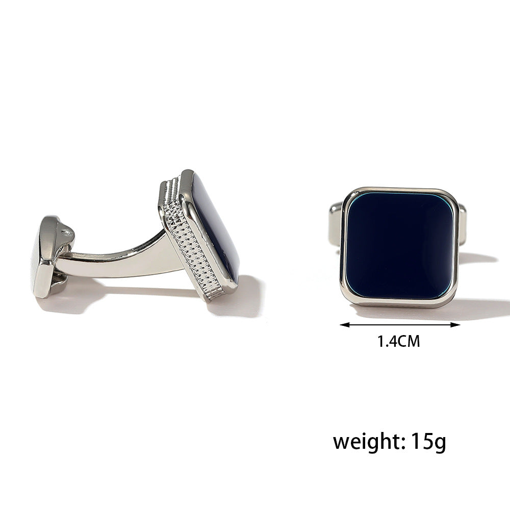 Modern square cufflinks for men