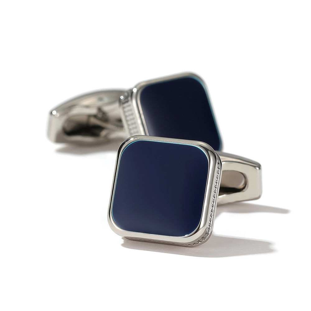 Modern square cufflinks for men