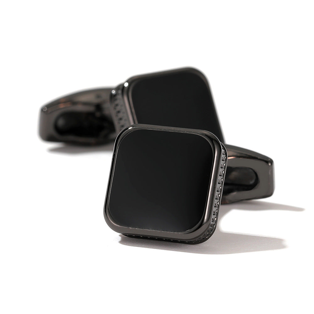 Modern square cufflinks for men
