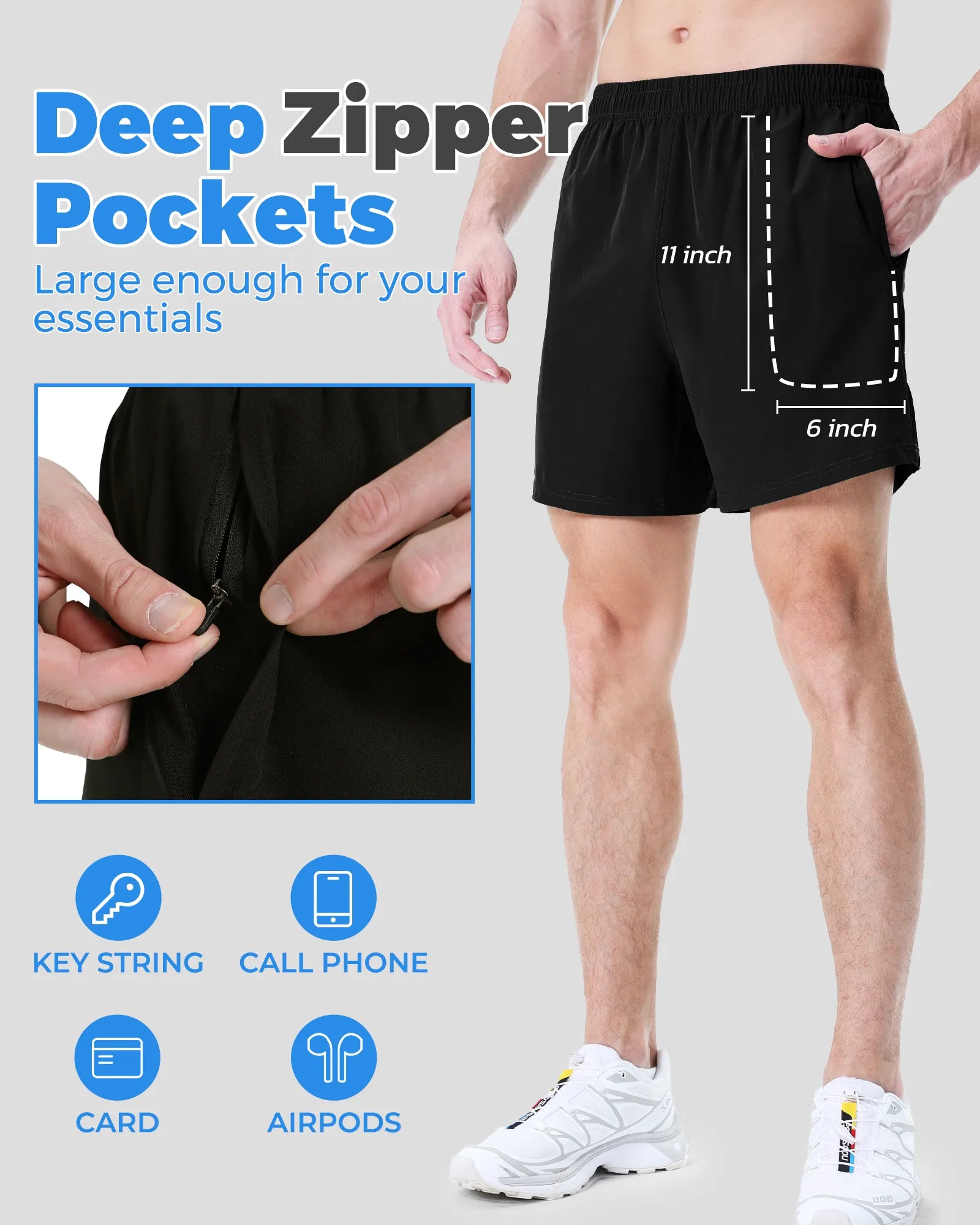 Quick-drying sweatpants for men – 2-pack