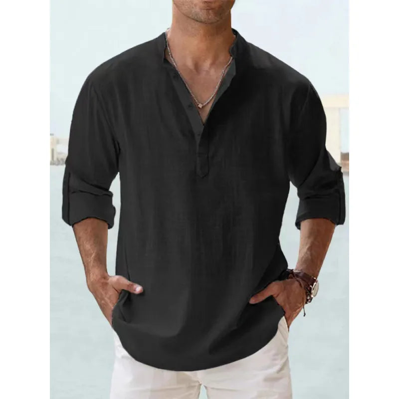 Lightweight linen summer shirt for men