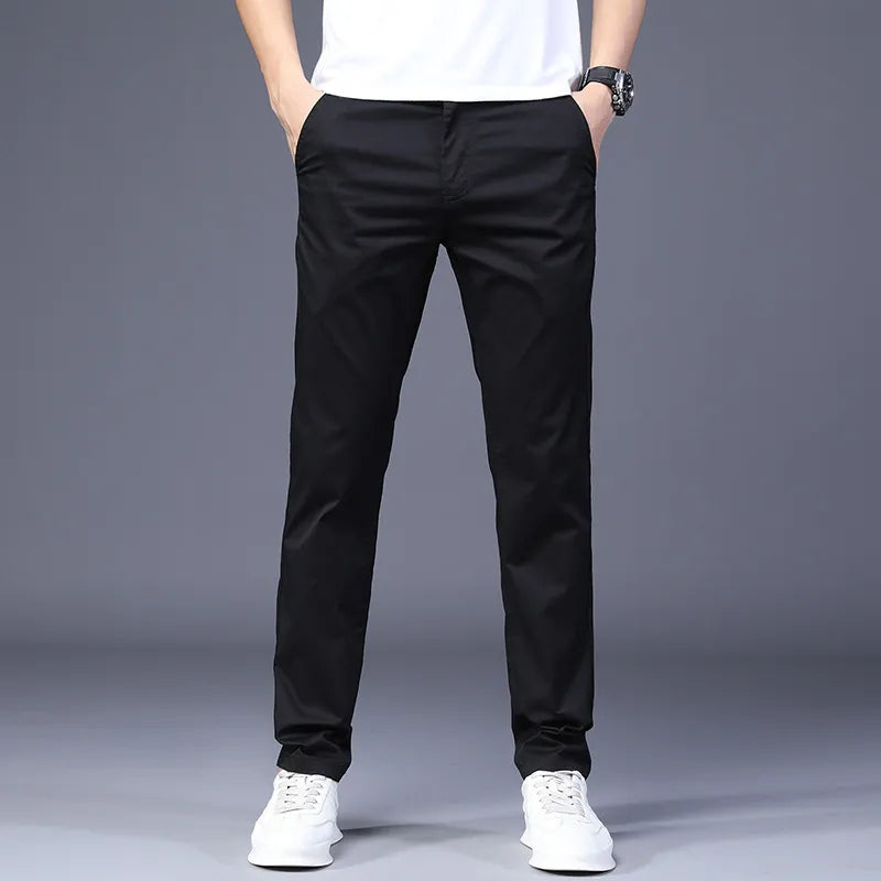 Quick-drying ice silk casual pants for men