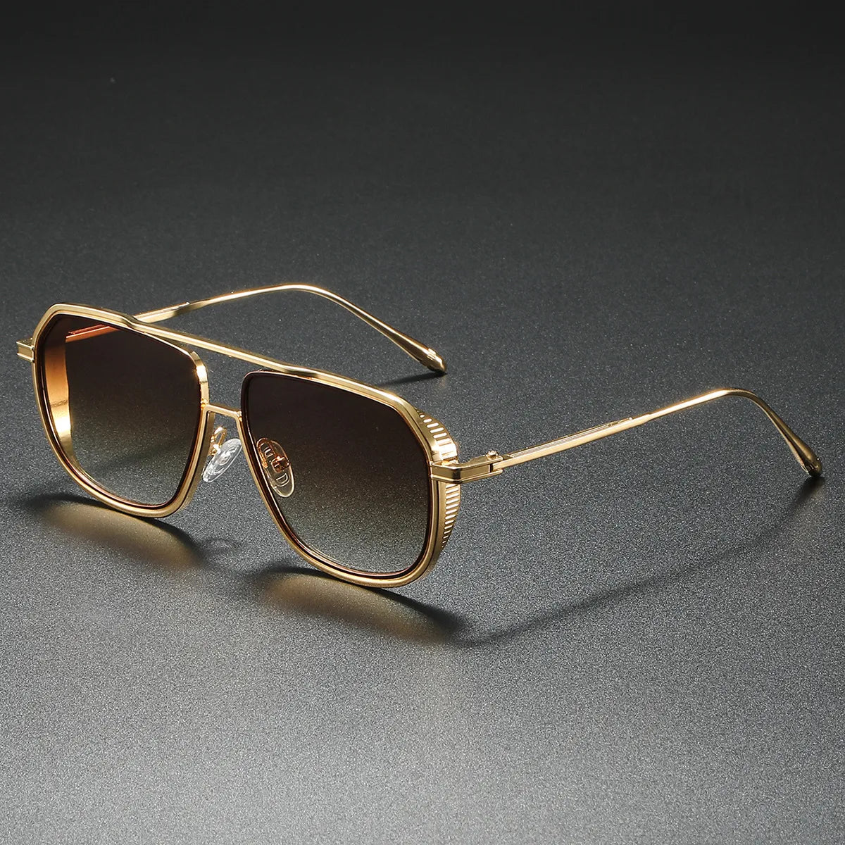Trendy retro square sunglasses for women