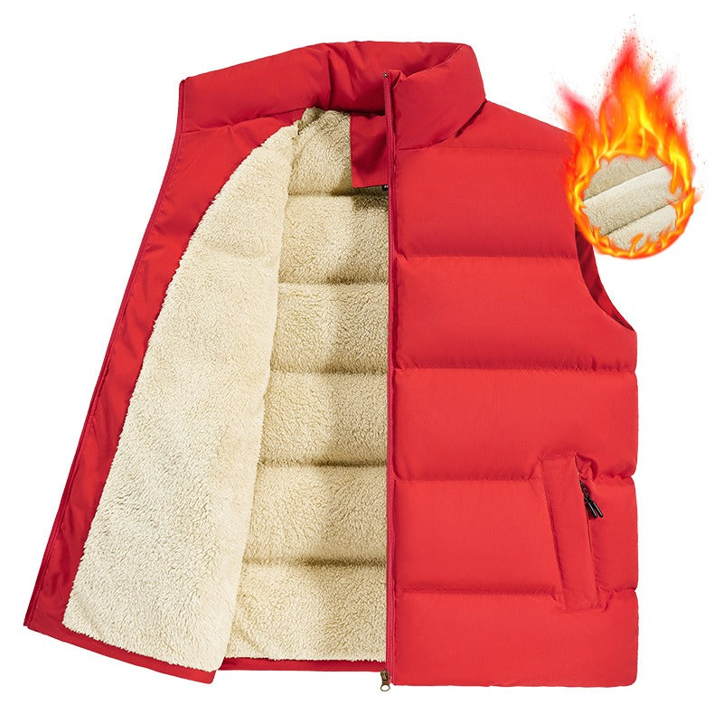 Warm lambswool vest for men