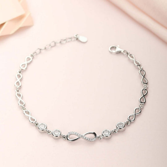 Elegant infinity bracelet for women