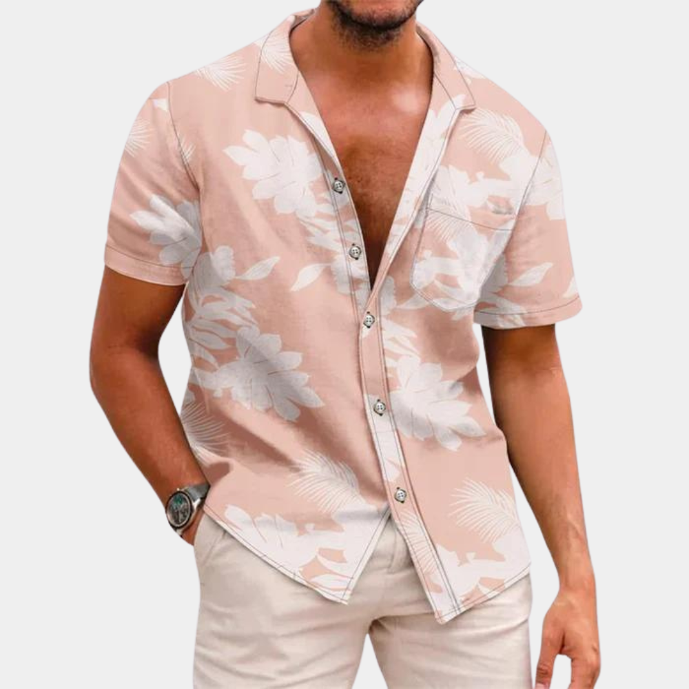Lightweight floral shirt for men