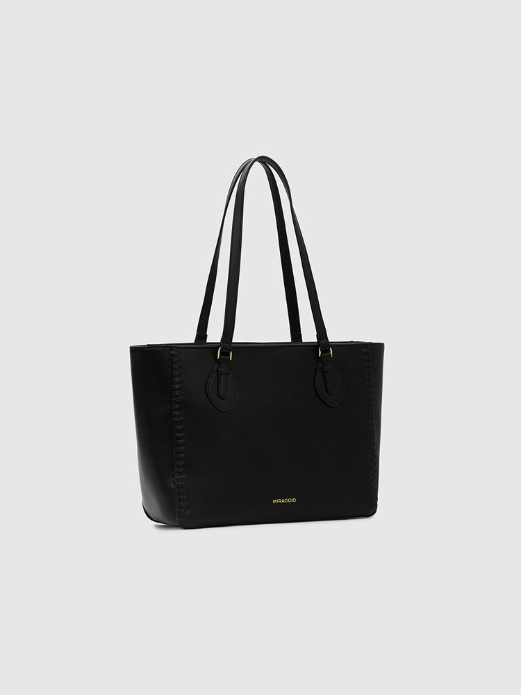 Elegant structured tote bag for women
