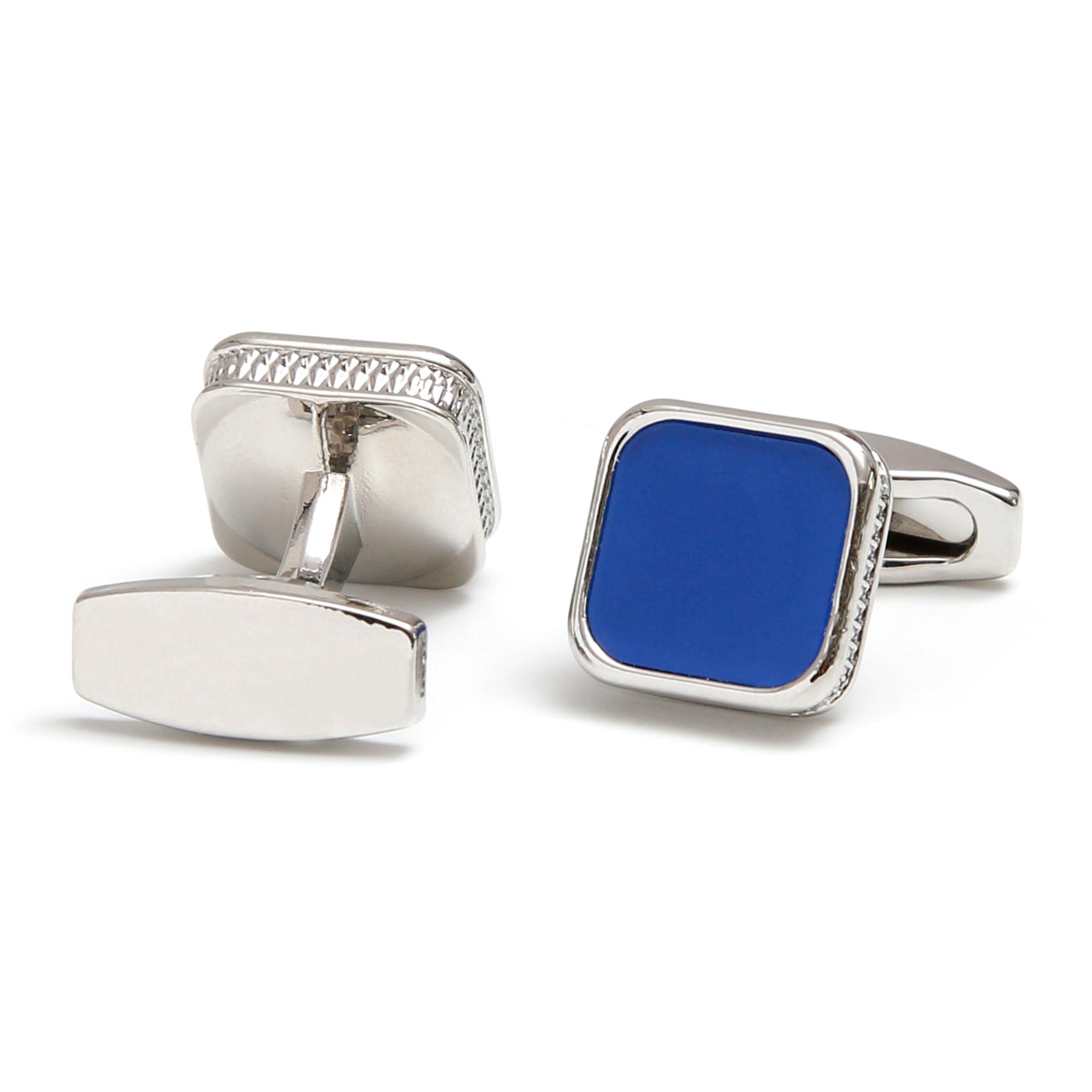 Modern square cufflinks for men