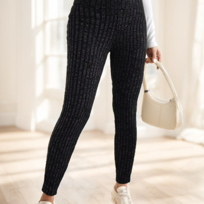 Gemusterte Leggings mit hoher Taille und schmaler Passform für Damen