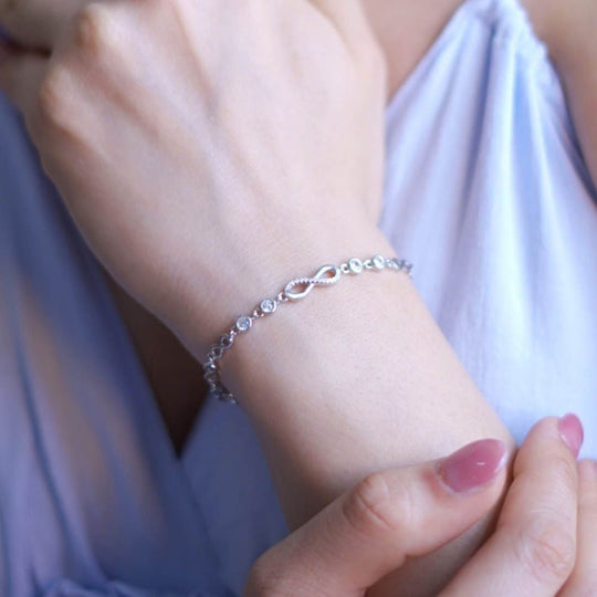 Elegant infinity bracelet for women