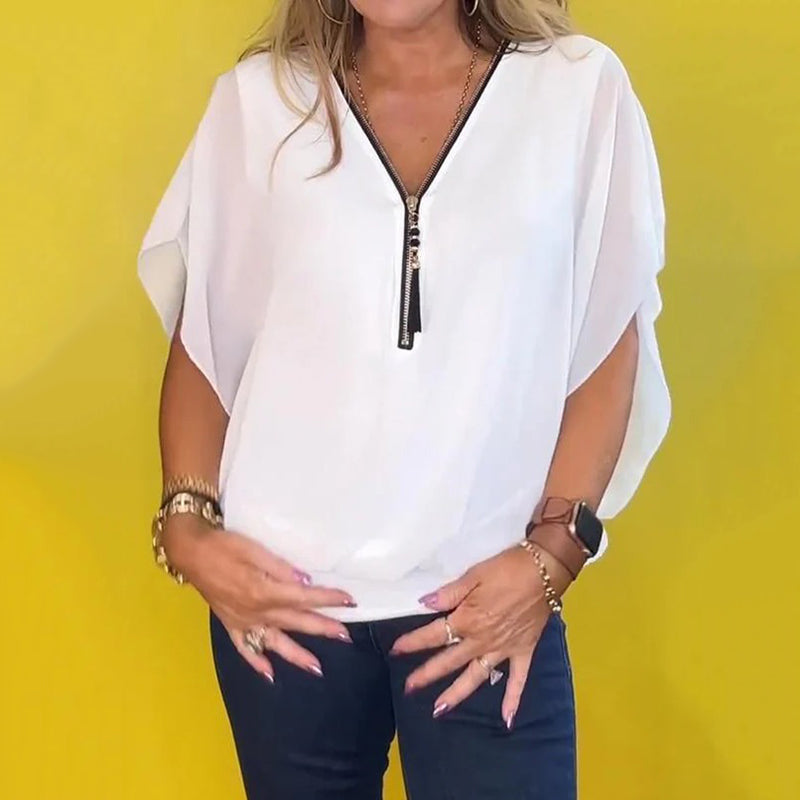 Women's Casual Zipper Top